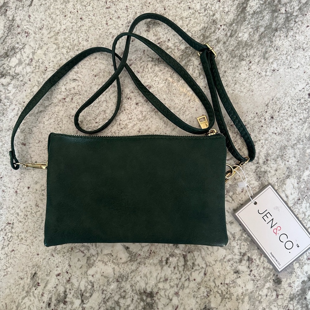 JEN & CO. Riley Vegan Leather Crossbody Bag for Women